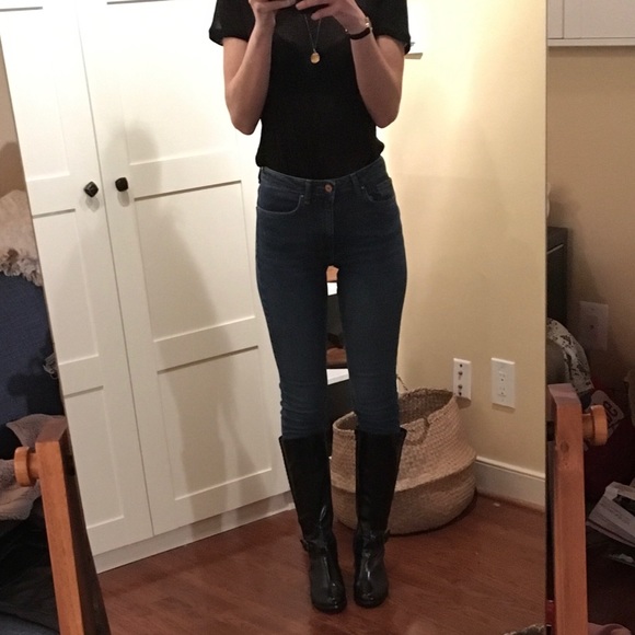 Calvin Klein knee high leather riding boots NEW nw - Picture 4 of 8